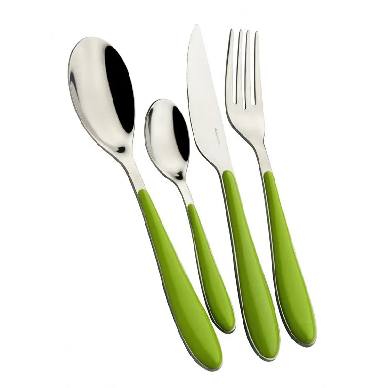 Professionale Bugatti Posate Gioia 24 Pz Verde Mela