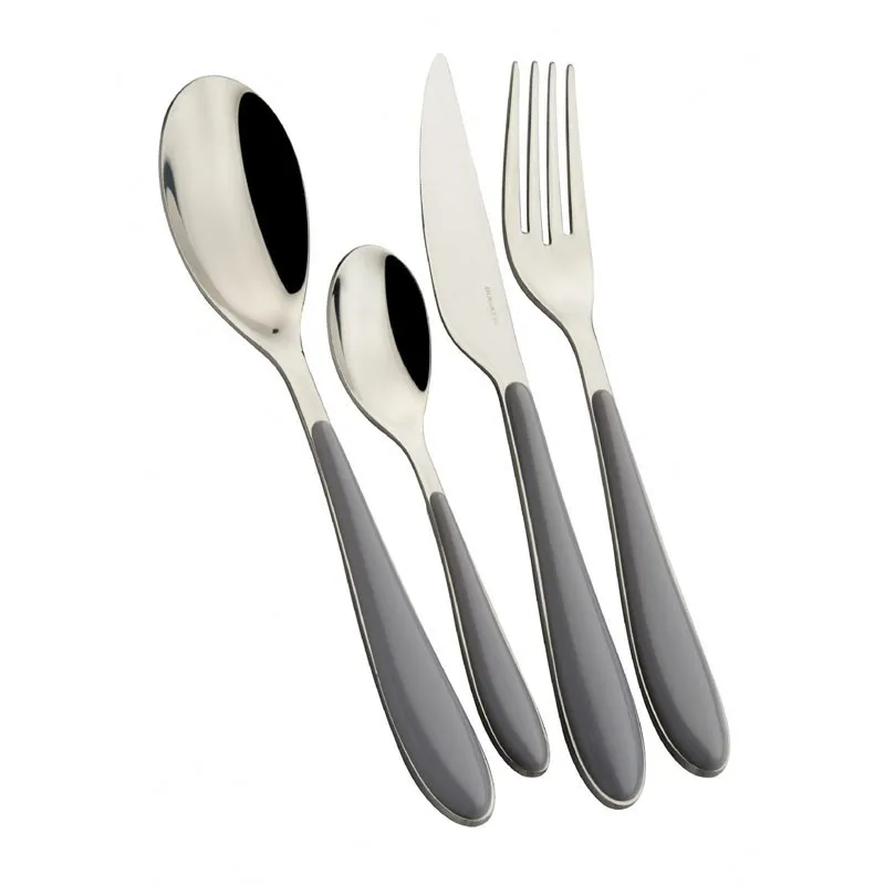 Bugatti Posate Gioia 24 Pz Grigio Cenere Sconto