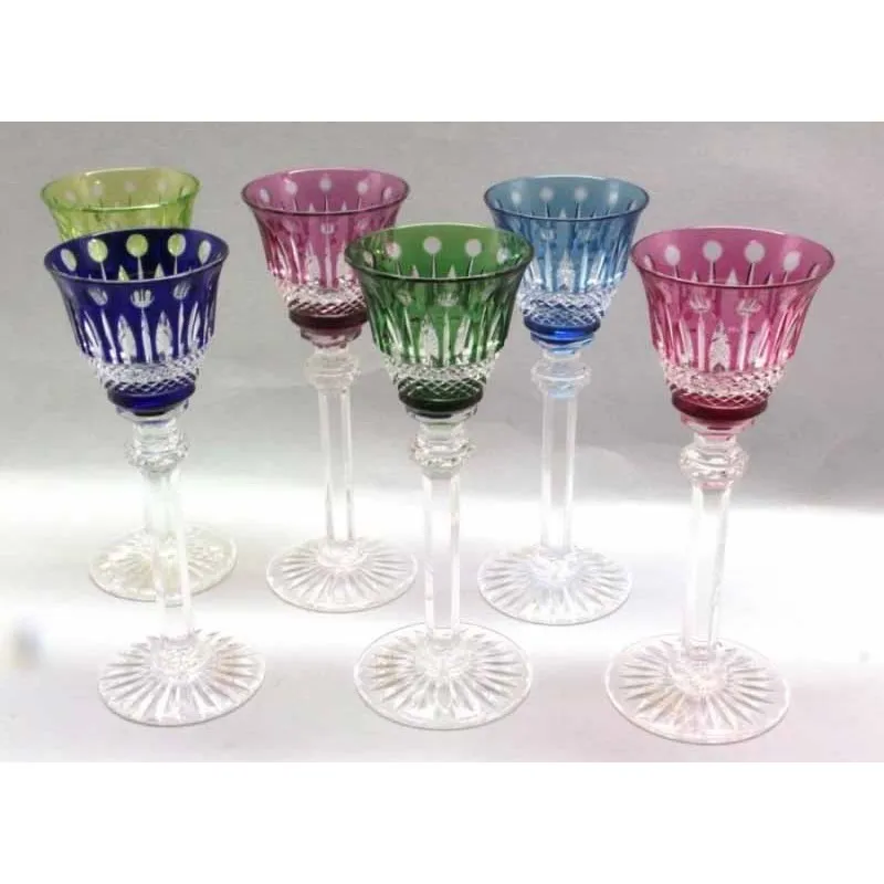 Saint Louis Tommy Set 6 Calici Porto Colori Assortiti Prezzo Scontato