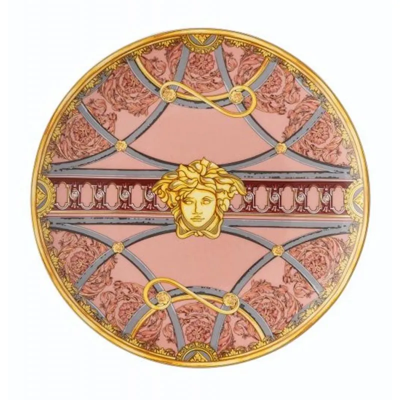 Versace Piatto Piano 17 cm La Scala del Palazzo - Rosa Di Tendenza