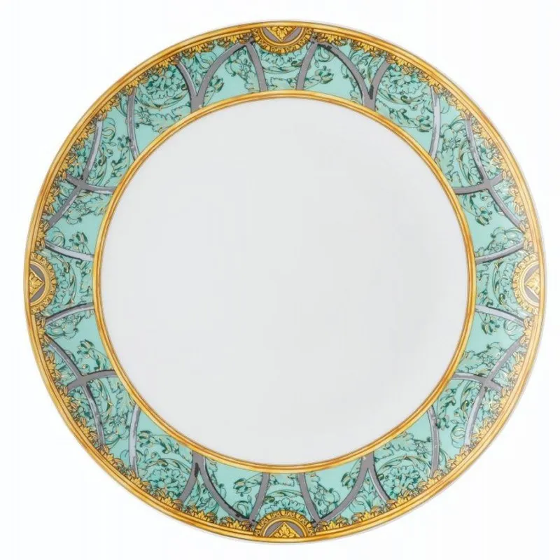 Scelto Dai Clienti Versace Piatto Piano 28 cm La Scala del Palazzo - Verde