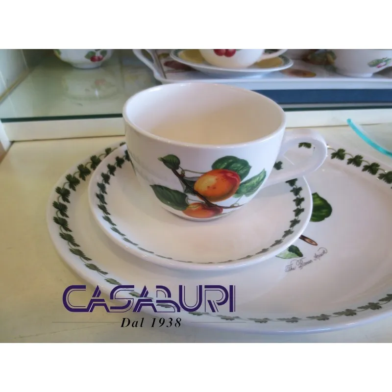 Portmeirion Pomona Set 6 Tazze Jumbo con Piattino PL42000 Prezzo Conveniente