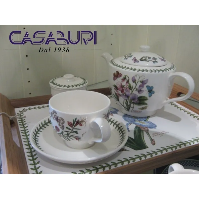 Solo Oggi Portmeirion Botanic Garden Set 6 Tazze Colazione 0.28 L con Piattino