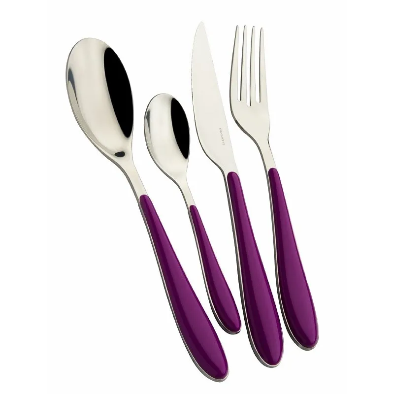 Bugatti Set Posate Colorate Gioia 24 Pz Iris Offerta Speciale