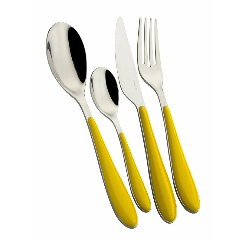 Bugatti Set Posate Colorate Gioia 24 Pz Giallo Offerta