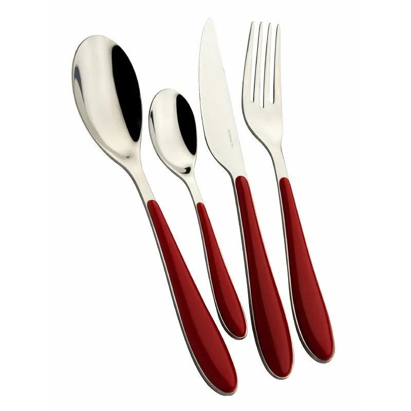 Offerta Speciale Bugatti Set Posate Colorate Gioia 24 Pz Rosso