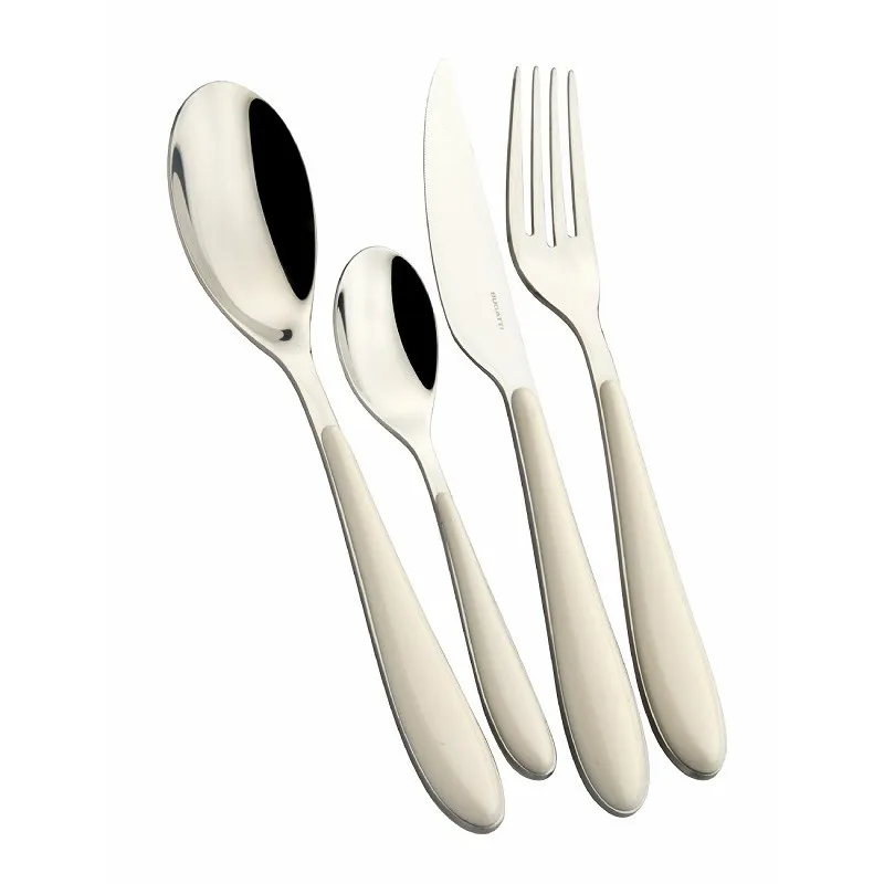 Bugatti Set Posate Colorate Gioia 24 Pz Avorio Occasione Imperdibile