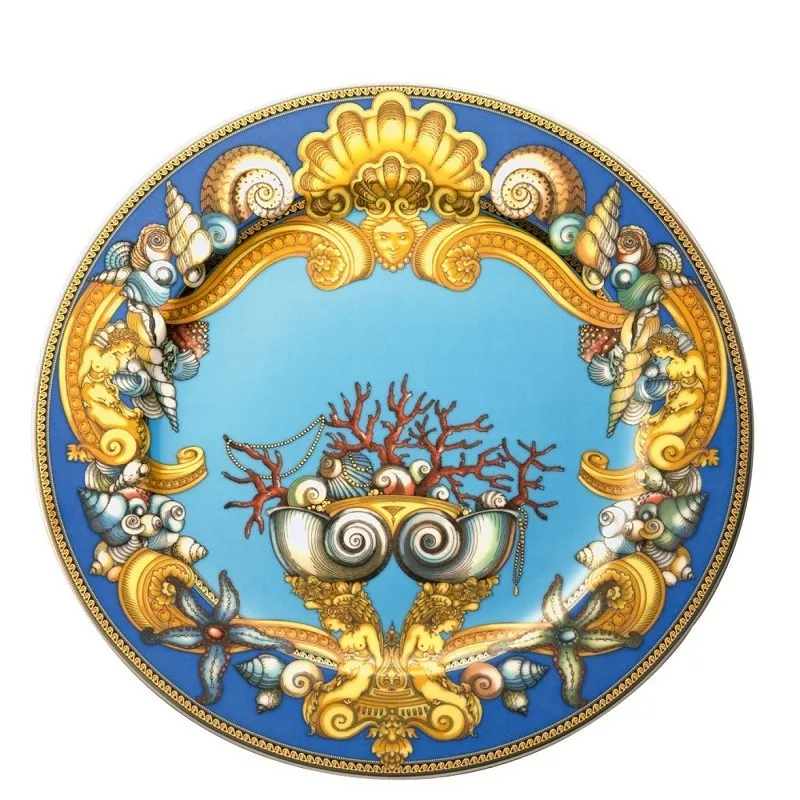 Quantità Limitata Versace Les Trésors de la Mer Piatto Segnaposto 30 cm
