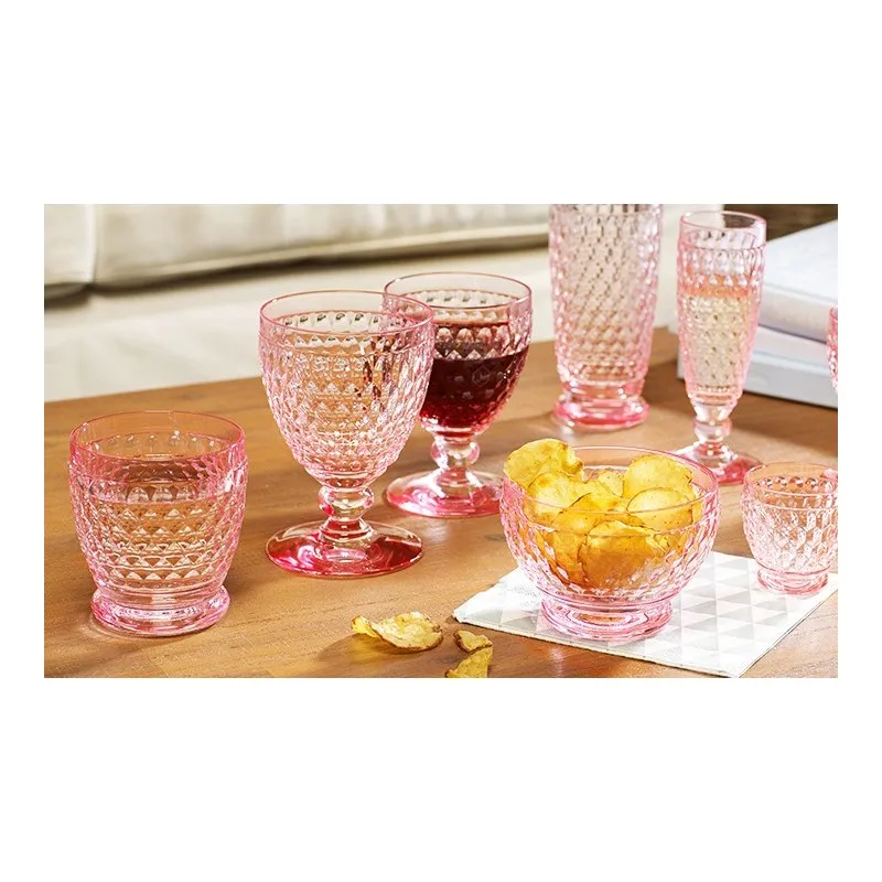 Villeroy & Boch Boston Coloured Servizio Bicchieri Rosa 36 Pz Ultimissimo Modello