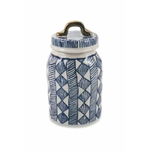 Direttamente Dal Produttore Masai blue barattolo medio in gres