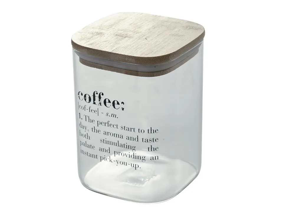 Victionary coffee barattolo in vetro con coperchio in bamboo 1l Soddisfatti O Rimborsati