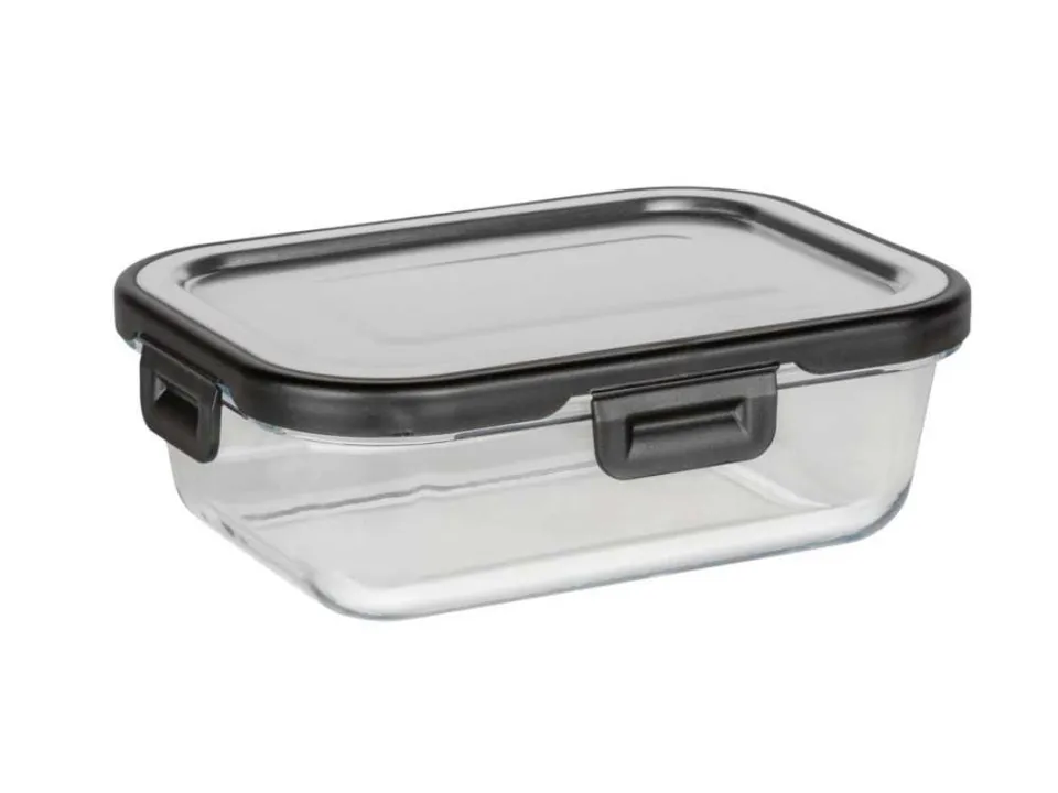Must-Have Contenitore per alimenti in vetro acciaio 0,6 l coperchio in acciaio inox
