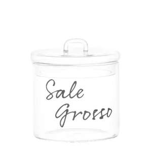 Compra Online Barattolo sale grosso in nero, ø 12 cm