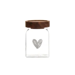 Professionale Barattolo cuore 6x6x9 cm