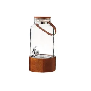 Big jar con base in acacia e manico, 5,8 lt Quantità Limitata