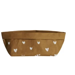 Contenitore in cellulosa tappezzeria cuori 15x15 Offerta Lampo
