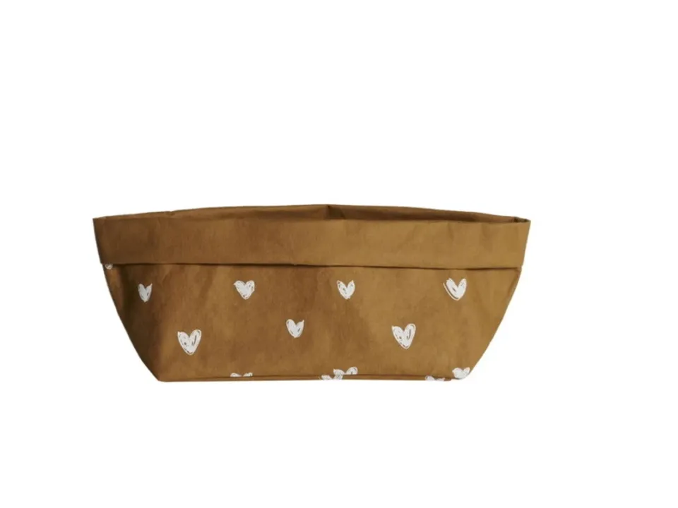 Contenitore in cellulosa tappezzeria cuori 15x15 Offerta Lampo