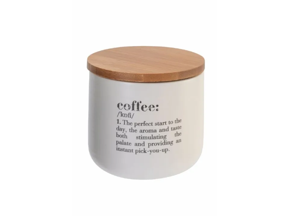 Scelto Dai Clienti Victionary shades barattolo caffè in bone china con coperchio in bamboo 500 ml