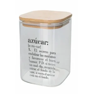 Victionary, barattolo zucchero 1 l in vetro coperchio in bamboo Non Perdere