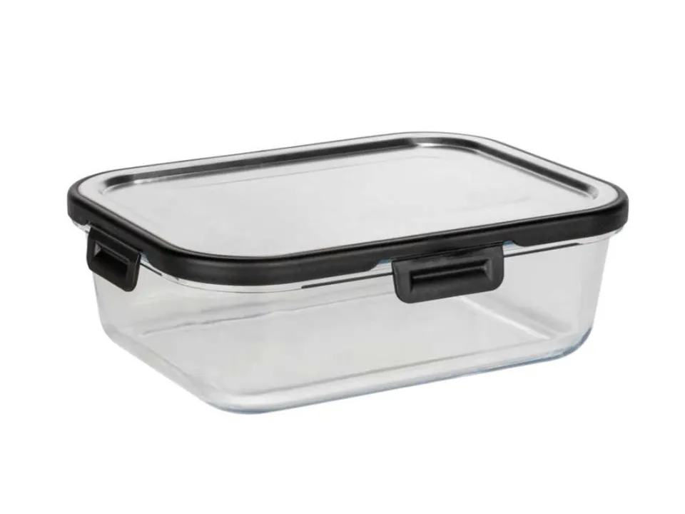 Contenitore per alimenti in vetro acciaio 1,5 l coperchio in acciaio inox Subito Disponibile