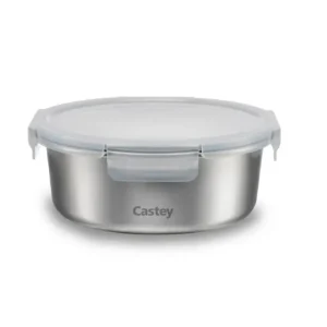Contenitore rotondo per microonde in acciaio inox - 650 ml Nuovo Arrivo
