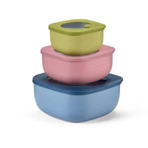 Super Prezzo Store&more bio, set 3 contenitori bassi