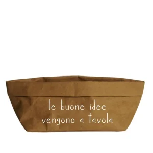 Le buone idee vengono a tavola, contenitore in cellulosa 24x12 avana Ultimissimo Modello