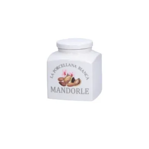 Conserva, barattolo mandorle 9,5x9,5xh11,5 cm, 500 cc Occasione