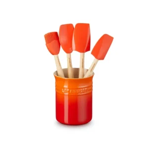 Occasione Craft, set contenitore spatole + 4 spatole - arancio