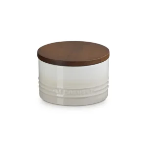 Direttamente Dal Produttore Evolution, barattolo in gres vetrificato con coperchio in legno 0,47 lt - meringue