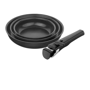 Unlock, set di padelle 20,24,28 cm + 1 manico Ultime Pezzi