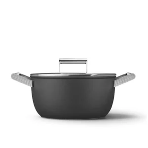 Prezzo Ridotto Casseruola antiaderente 2 manici con coperchio, 50‘s style, ø 24 cm, nero