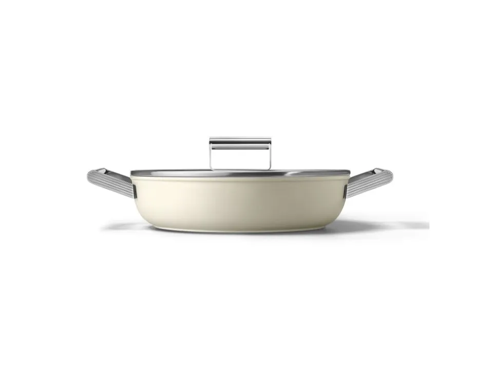 Offerta Limitata Tegame 2 manici con coperchio, 50‘s style, ø 28 cm, crema