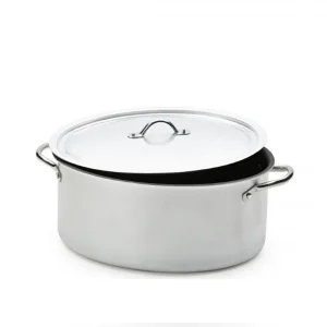 Promo Stagionale Casseruola ovale con coperchio, alluminio teflon
