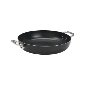 Tegame antiaderente alblack in alluminio 3mm 2 maniglie - ø28 Spedizione Espresso
