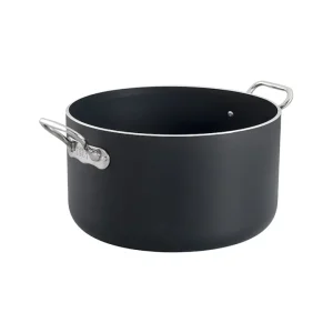 Reso Gratuito Casseruola alblack 1907 alta in alluminio 5mm 2 maniglie - 20 cm