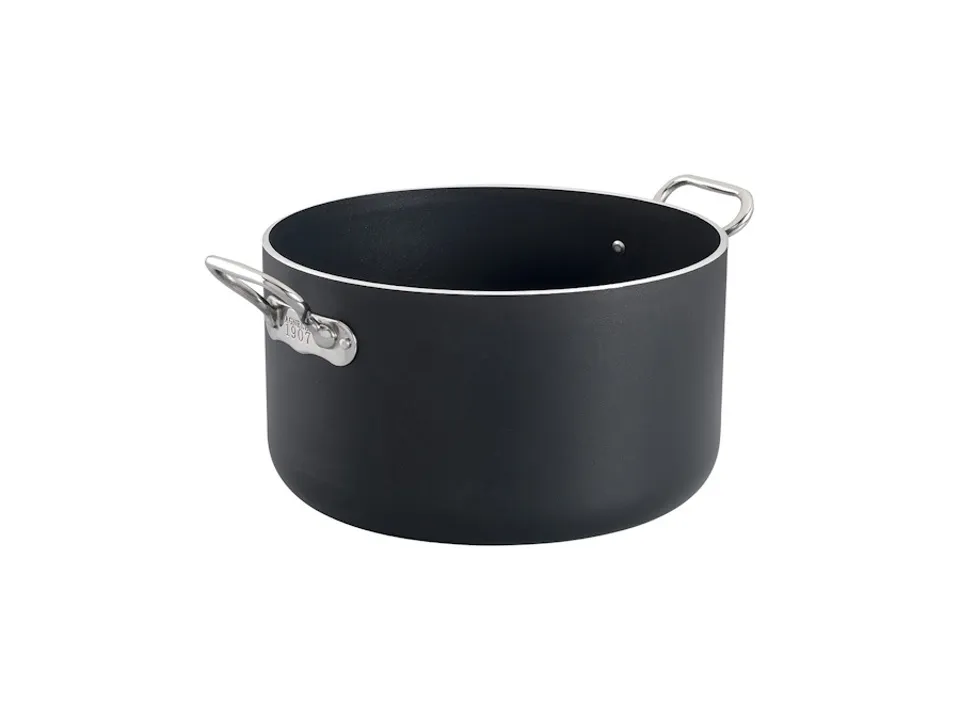 Reso Gratuito Casseruola alblack 1907 alta in alluminio 5mm 2 maniglie - 20 cm