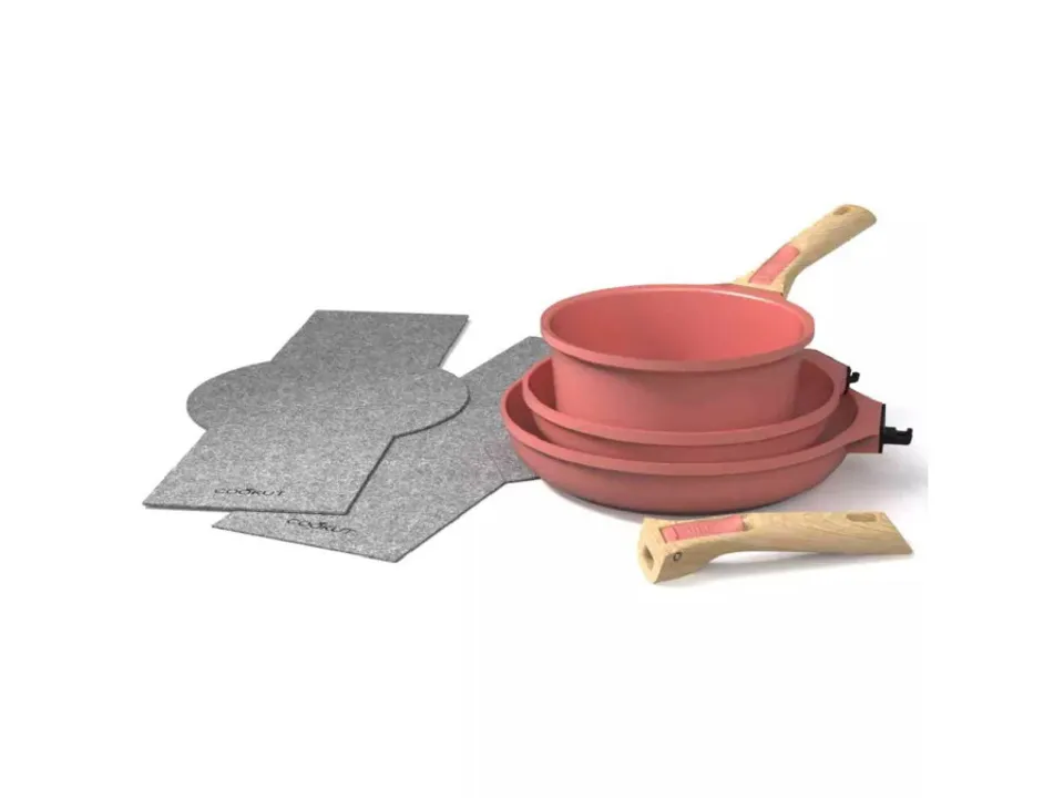 Sconto Kit cucina con manico amovibile-rosa cipria
