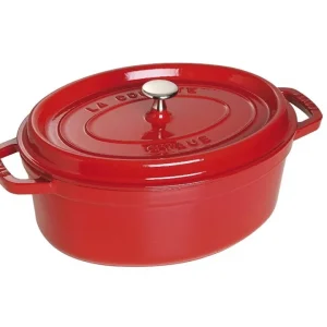 Cocotte ovale rosso ciliegia ø 29 cm Novità