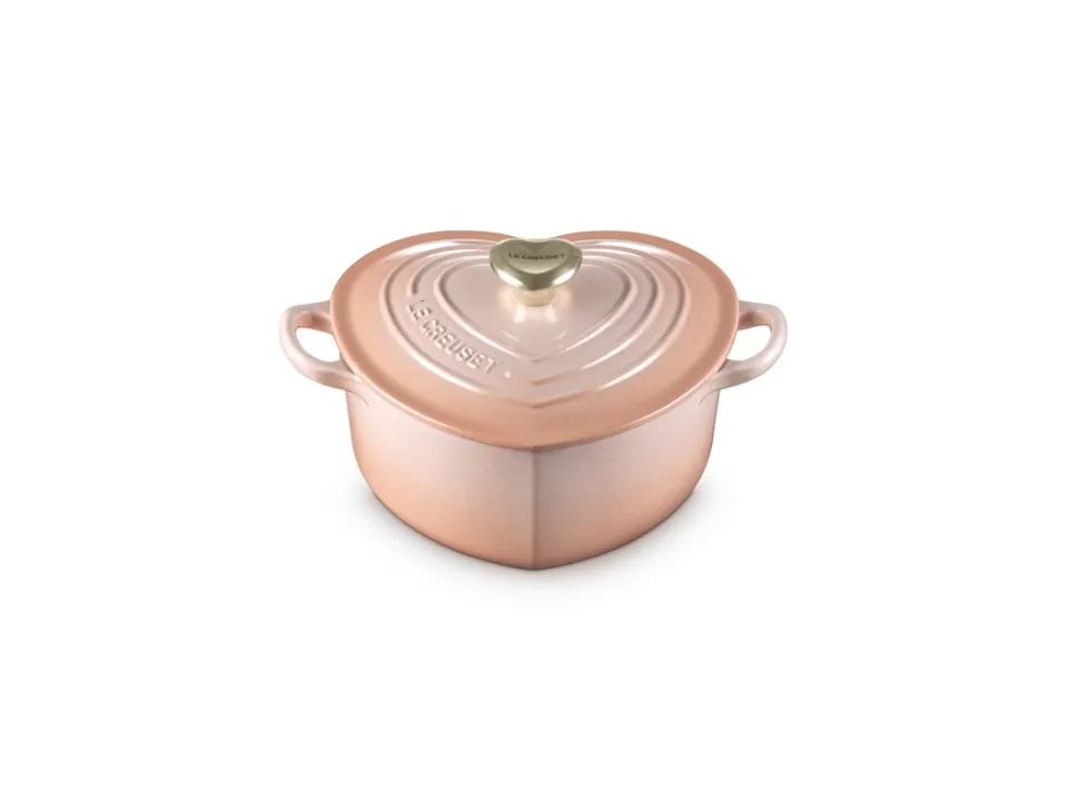 Cocotte a cuore in ghisa vetrificata con pomello a cuore - pesca Compra Oggi Stesso