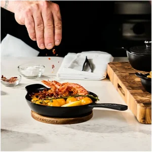 Scelto Dai Clienti Gourmet, set 4 mini padelle in ghisa smaltata 15 cm - nero