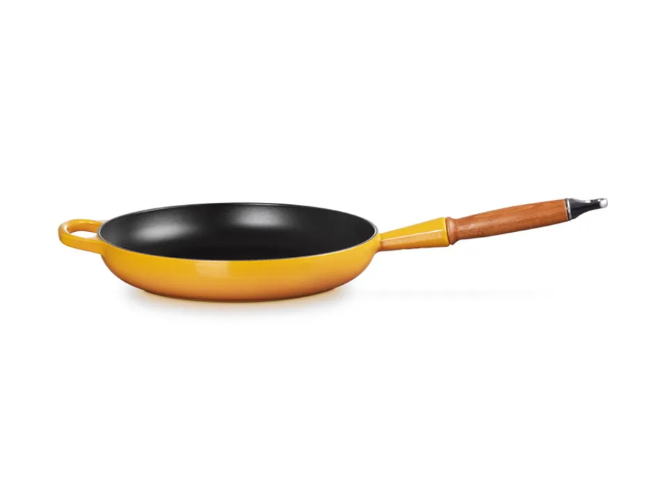 Prezzo Ridotto Evolution, padella con manico in legno in ghisa vetrificata 28 cm - nectar