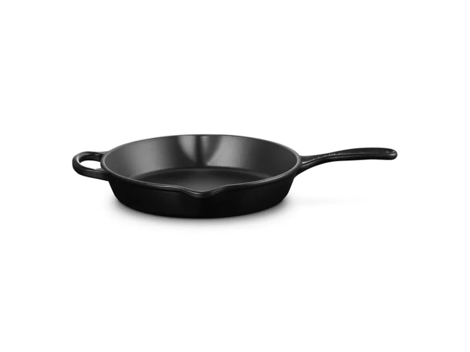 Evolution, padella doppio becco profonda in ghisa vetrificata 26 cm - nero matt Prezzo Conveniente