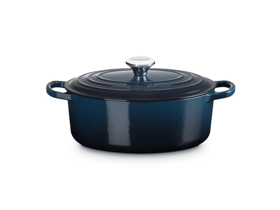 Nuova Collezione Evolution, cocotte ovale 29 cm in ghisa vetrificata - nuit