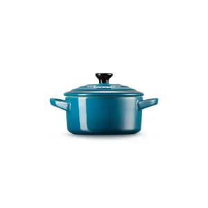 Must-Have Mini cocotte rotonda in gres vetrificato 10 cm - deep teal