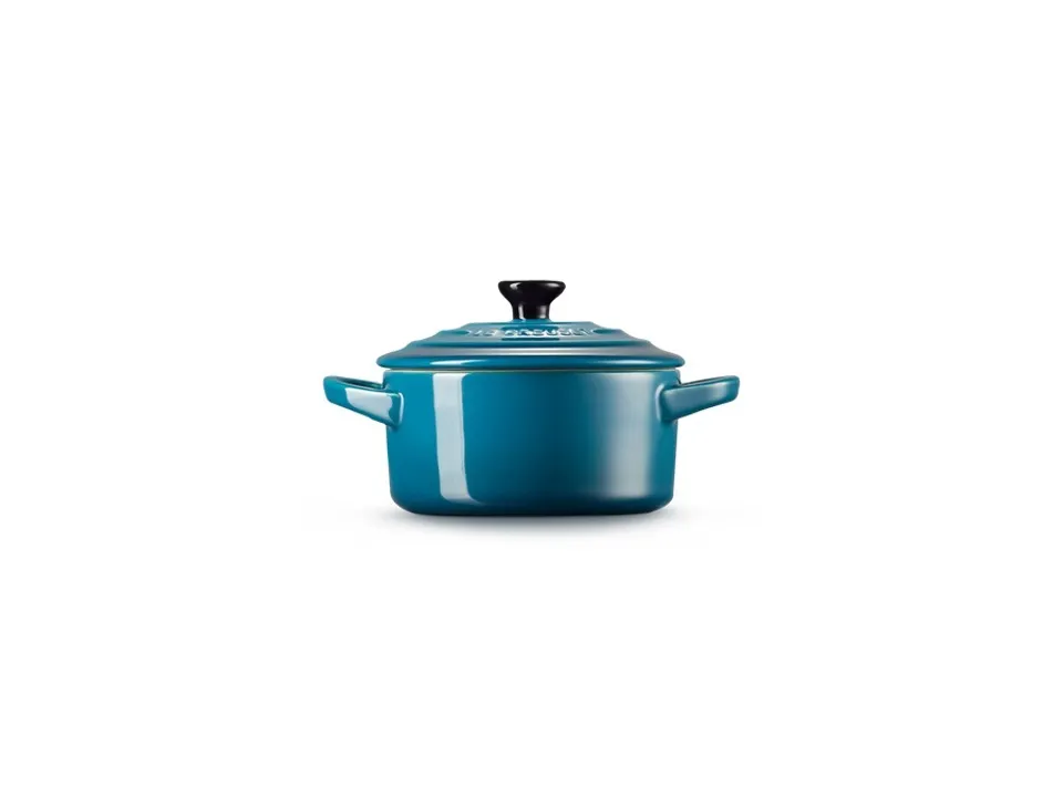 Must-Have Mini cocotte rotonda in gres vetrificato 10 cm - deep teal