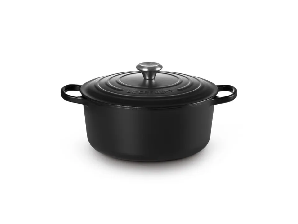Bestseller Evolution, cocotte rotonda 28 cm in ghisa vetrificata - nero