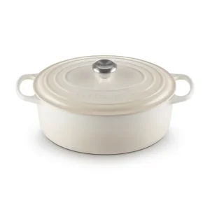 Economico Evolution, cocotte ovale 31 cm in ghisa vetrificata - meringue