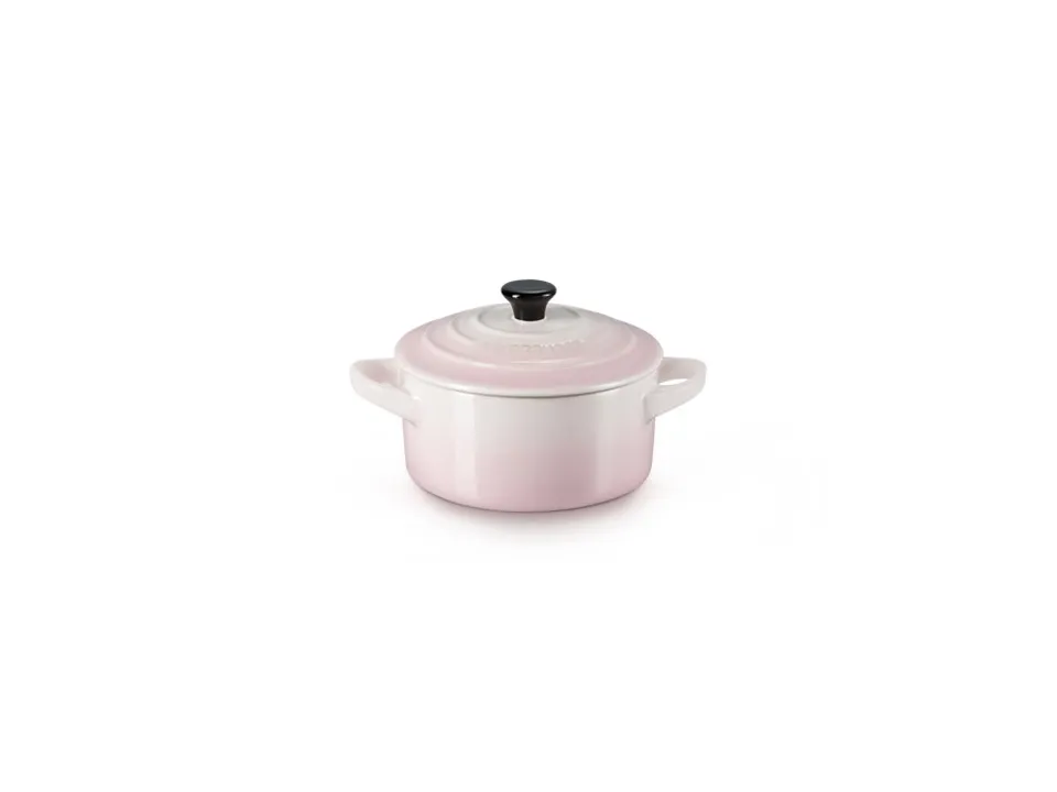Non Perdere Mini cocotte rotonda in gres vetrificato 10 cm - shell pink