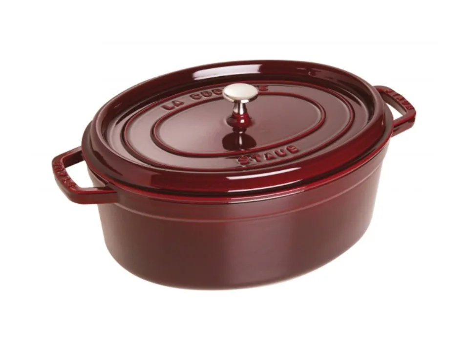 Cocotte ovale rosso granata, 33 cm Ordina Subito